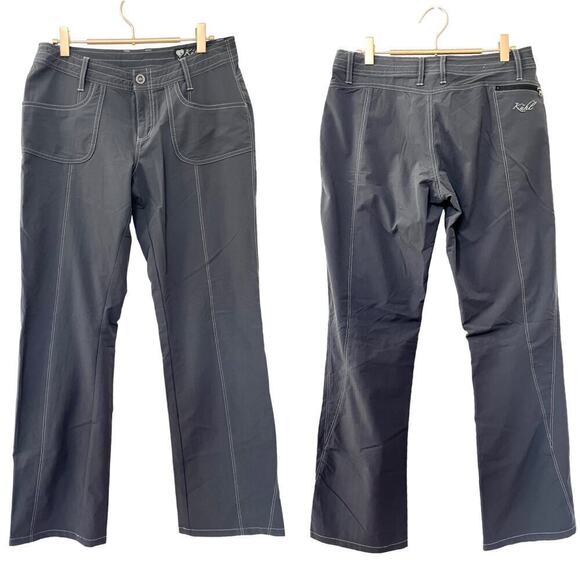 Kuhl Women’s Hiking Outdoor Cargo Pants Size 8 Charcoal Grey Stretch - Picture 1 of 7